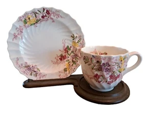 De Colección Copeland Spode "FAIRY DELL" Trío 6" Plato Taza 7 3/8" Plato Porcelana Firmado - Imagen 1 de 7