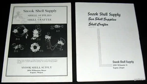 FORNITURE CONCHIGLIE DI MARE anni 40 2 CATALOGHI FORNITURA SNOOK EUGENE OREGON ARTIGIANO GIOIELLI - Foto 1 di 3