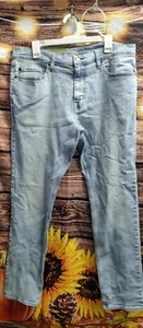 Goodfellow & Co Men's Skinny Slim Jeans Lightweight Stretch, Light Blue, 38x32 - Picture 1 of 4
