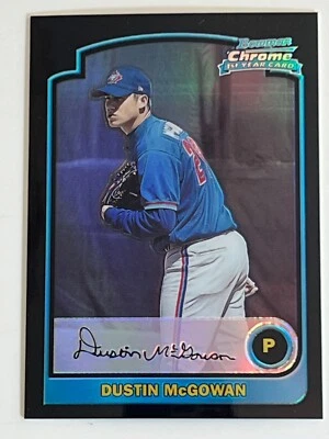2003 Bowman Draft Chrome Refractor Dustin McGowan #BDP110 Rookie RC - Image 1 of 2