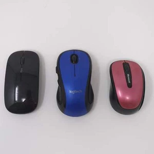 Lot of 3 Wireless Computer Mice Mobile 3500, Logitech M510, Okimo - Picture 1 of 8