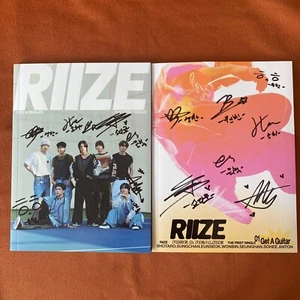 RIIZE 1er single obtener una guitarra CD álbum K-Pop firmado autografiado 2024 - Imagen 1 de 12