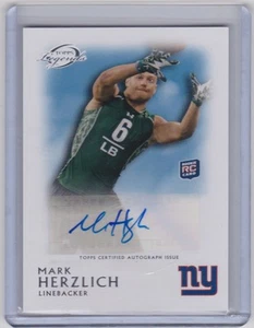 2011 TOPPS LEGENDS MARK HERZLICH AUTOGRAPH AUTO ROOKIE RC RA-MH GIANTS - Picture 1 of 1