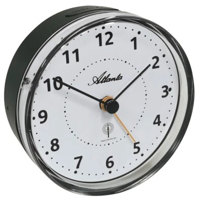 Funk Reisewecker Analog Licht Snooze Crescendo Zahlen Anthrazit -ATLANTA 1847/4 - Bild 1 von 4
