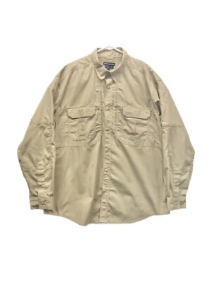 511 Tactical Shirt Mens XL Tan Button Up Original Long Sleeve Heavy 5.11 72175 - Image 1 of 4