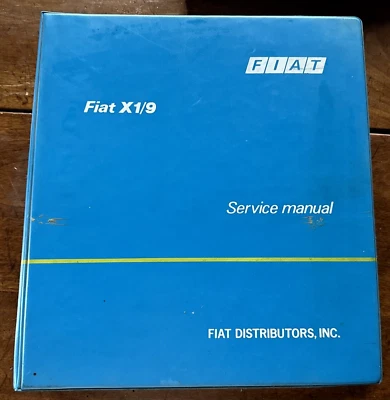 Manuale Officina di Assistenza Riparazione FIAT X 1/9 X1/9 X 1 9 Originale !!!! - Immagine 1 di 4