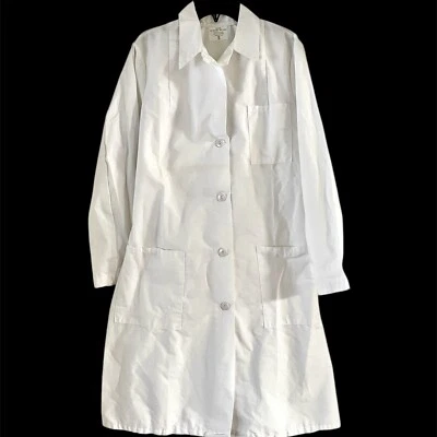 New NAHAS Size SMALL Medical Lab Coat Women's Doctor Nurse Dental Style White - Image 1 of 4
