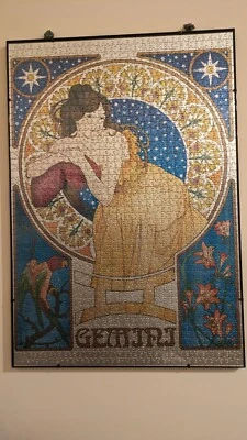 PUZZLE EG - GEMELLI/BILANCIA/LEONE - 83X64 CM - INCORNICIATO CON VETRO - Immagine 1 di 4