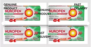 Nurofen Zavance Liquid Capsules Ibuprofen - 4x 20 Pack (80cap) - Picture 1 of 1