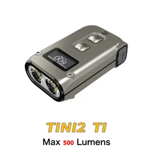 NiteCore TINI2 Ti Titanium Alloy 550 Lumens USB-C Rechargeable Keychain Light - Picture 1 of 12