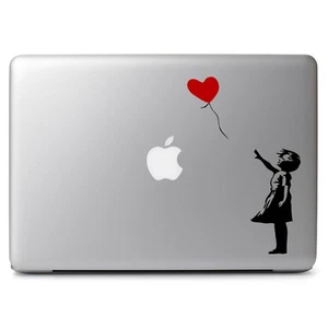 Banksy The Girl w/ Balloon for Macbook Air/Pro Laptop Car Vinyl Decal Sticker - Picture 1 of 2