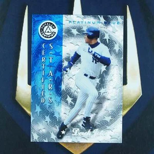 Derek Jeter 1997 Pinnacle Totally Certified Platinum Blue /1999 #141 New York Ya - Picture 1 of 10