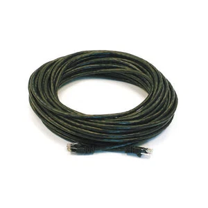 MONOPRICE 2158 Patch Cord,Cat 5e,Booted,Black,50 ft. 5VZE6 - Picture 1 of 1