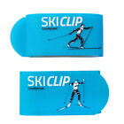 1 Paar Goodymax® Skihalter Ski Clip für Langlauf-Ski Neon-Blau