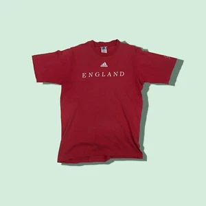 Vintage ADIDAS England World Cup 2002 Korea Japan T Shirt - Picture 1 of 7