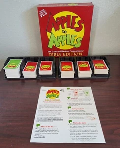 Apples to Apples Bible Edition Board Game 100% Complete Mattel Ages 9+ - Picture 1 of 14