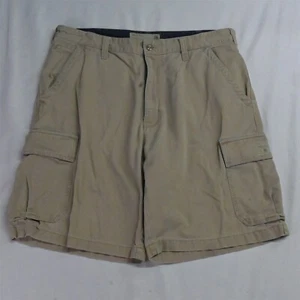 American Eagle 36 x 10" Khaki Cotton Vtg 90s Y2K Mens Patch Cargo Shorts - Picture 1 of 9