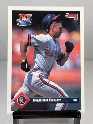 1993 Donruss Damion Easley #457 California Angels Rated Rookie Baseball Card - Image 1 of 4