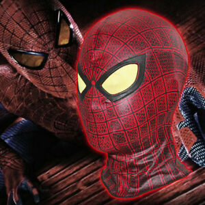 The Amazing Spiderman Mask Comics Facemask Spider-man Hood Cosplay Halloween Cos