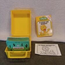 1989 Sesame Street Early Learning Games BIG BIRD Container, Sets 1-4, Guide 