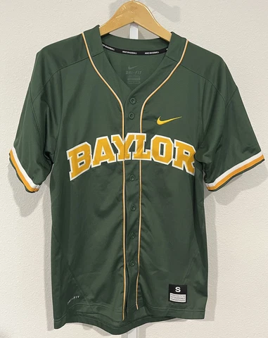 Baylor Bears Vintage Nike Baseball Jersey Dri-Fit Sz Small Cover