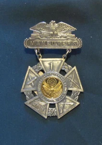 MEDAL: WW2 ERA FIRST ARMY MANEUVERS NATIONAL GUARD. SCHWAAB'S - Picture 1 of 2