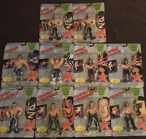 Vintage 1992 OSFTM CMLL Kämpfer KOMPLETTES SET von 7 W / VARIANT MOC! PLUS + 3! AAA - Bild 1 von 12