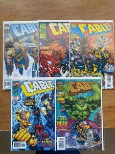 Cable Comic lot (5) 20 DLX, 24DLX, 33, 34A, 55 Marvel high grade Modern Age - Picture 1 of 11