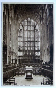 Postcard - EAST WINDOW, GLOUCESTER CATHEDRAL, GLOUCESTERSHIRE - (NG3-18) - Picture 1 of 2