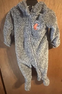 Cleveland Browns NFL grau Plüsch Fleece Kleinkind Schlafanzug 6/9 Monate - Bild 1 von 4