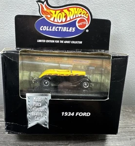 Hot Wheels Collectibles 1934 Ford Yellow Flames Die-Cast Car w/ Display Case》32 - Picture 1 of 4