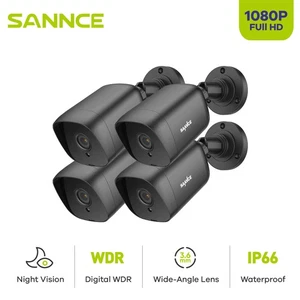 SANNCE 4pcs 1080P TVI Bullet Security Camera IR Outdoor For TVI Surveillance DVR - Picture 1 of 7