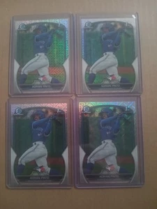(4) 2023 1st Bowman cromo mojo refractor Adrian Pinto BCP-250 Blue Jays - Imagen 1 de 1