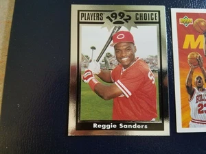 Reggie Sanders Cincinnati Reds Silver 1992 Cartwrights Oversize RARE ODDBALL - Picture 1 of 1