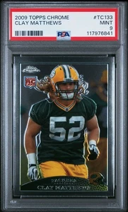 Clay Matthews 2009 Topps Chrome Rookie Card #TC133 PSA 9 - Picture 1 of 2