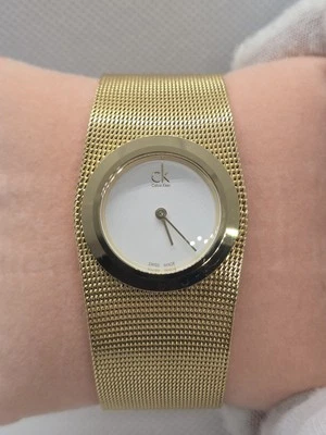 Calvin Klein Impulsive K3T 235 Gold-Tone Mesh 30mm Women's Watch Swiss Quartz - Image 1 of 4