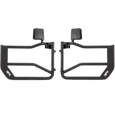 Body Armor 4x4 Front Tube Doors w/Mirrors Fits 2018-2022 Jeep JT, JL - Image 1 of 4
