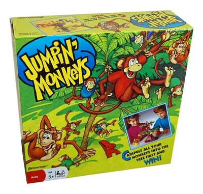 Jumpin Monkeys Game~ Catapult all your Monkeys into the Tree First ~FREE US SHIP - Image 1 of 4