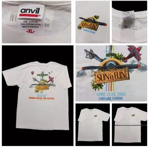 Vintage Sun n Fun Florida '08 EAA Fly In Lakeland Aviation Spring Mens XL NWT - Picture 1 of 9