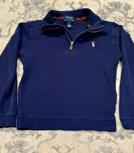 Polo Ralph Lauren Quarter Zip Long Sleeve Shirt Boys Sz 7 - See Description - Picture 1 of 10