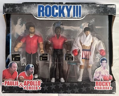 Figuras Jakks Pacific Rocky III Paulie, Apolo y Rocky Balboa - Vendedor de Estados Unidos  Foto 1 de 3