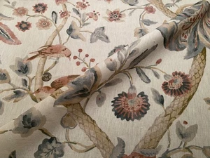 2,25 Yard Colefax & Fowler F4869-04 Durlston blau 100 % Leinen Stoff $ 565 Einzelhandel - Bild 1 von 24