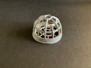 Vintage Metal Lead Dome Shaped Cage Flower Frog 3 3/8" D x 2 1/2" H - Picture 1 of 4