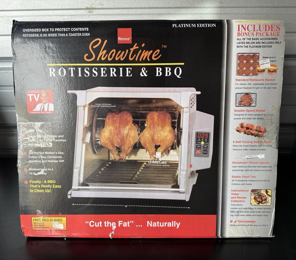Ronco Showtime Rotisserie & BBQ Oven 5000 Platinum Edition NEW IN BOX - Image 1 of 4