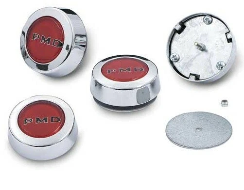 1967-72 Firebird GTO Rally II  Wheel Center Hub Cap Set Red Ralley 2 Grand Prix Foto 1 de 3