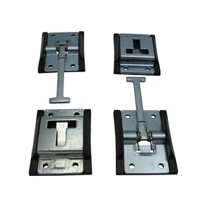 Zinc Plated Door Retaining Latch X2 (Motorhiome Truck Caravan Hook & Catch) - Picture 1 of 7