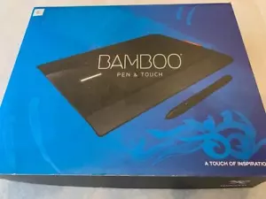 Wacom CTH-460 Bambus Schwarz Stift und Touch Grafiktablett - Originalverpackt mit Stylus... - Bild 1 von 4