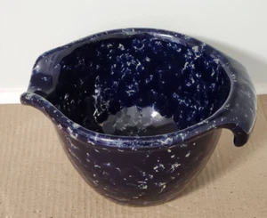 Bennington Potters Vermont blauer Achat 7,5" Rührschüssel Ausgießer und Griff - Bild 1 von 8