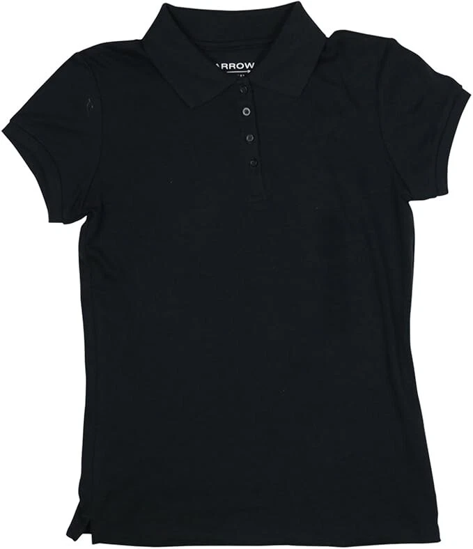 ARROW 1851 NIÑAS APROBADO ROPA ESCOLAR UNIFORME POLO GRANDE, AZUL MARINO *NUEVO Foto 1 de 1