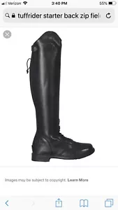 Tuffrider Starter Back Zip Field Boots Size 7 Ladies - Picture 1 of 5